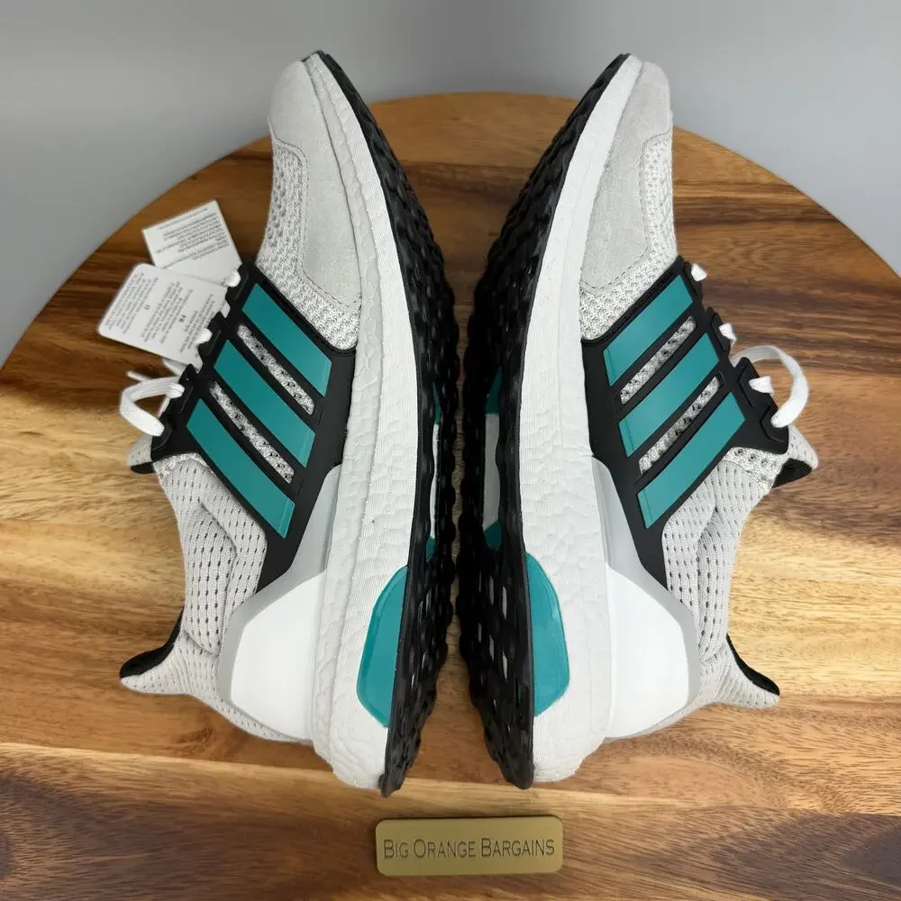 Adidas UltraBoost 1.0 White Pure Teal Running Shoes JQ0823 Men's Size 9 NWT